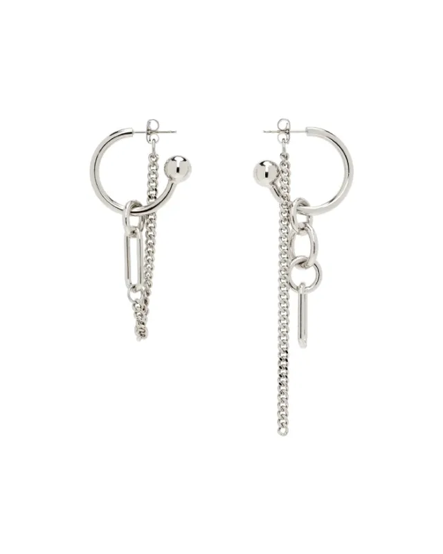 ALLEN EARRINGS - PALLADIUM made by Justine Clenquet