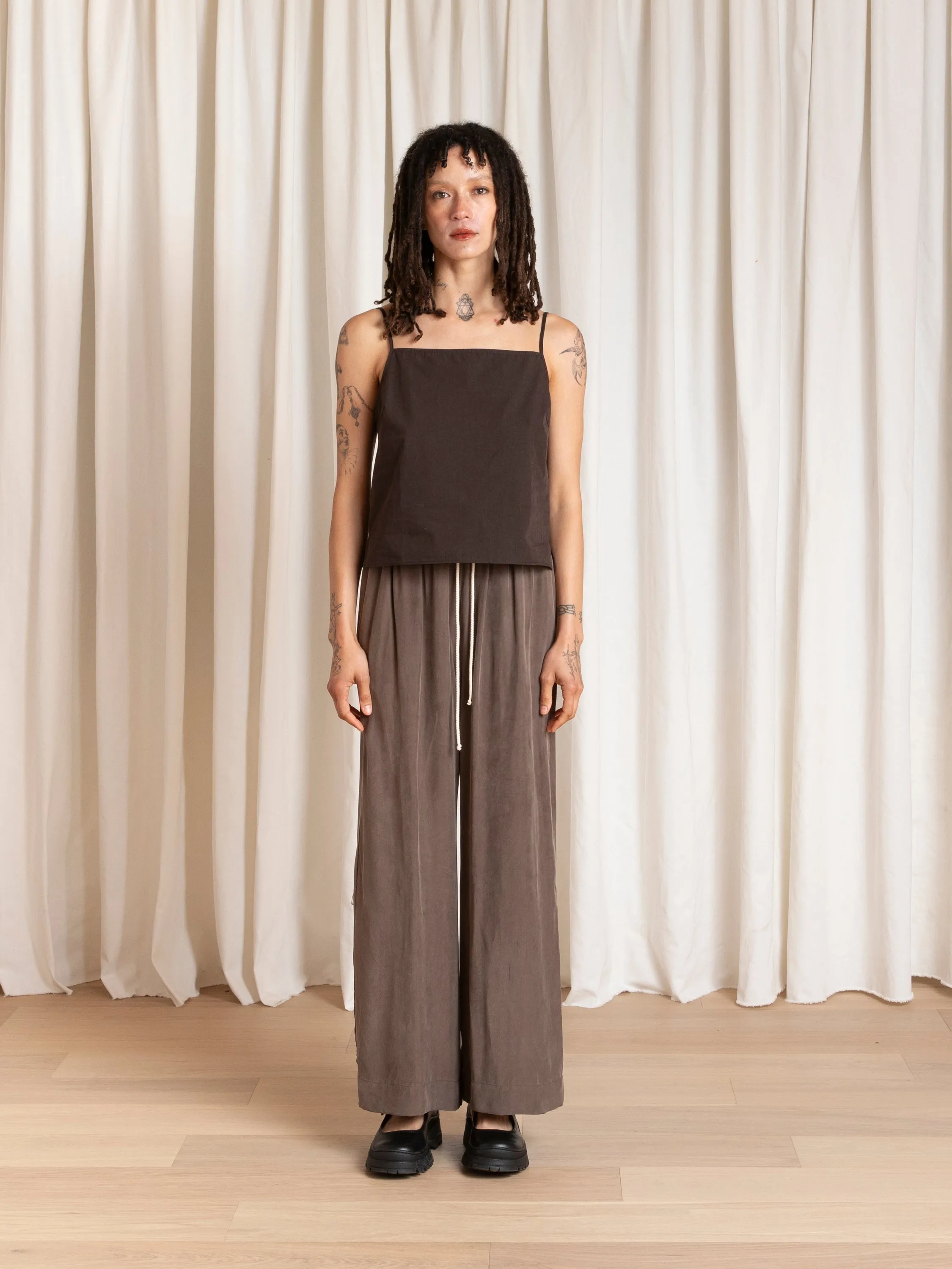 SLIP TOP - PINK/BROWN STRIPE sold by Ali Golden product image thumbnail 2