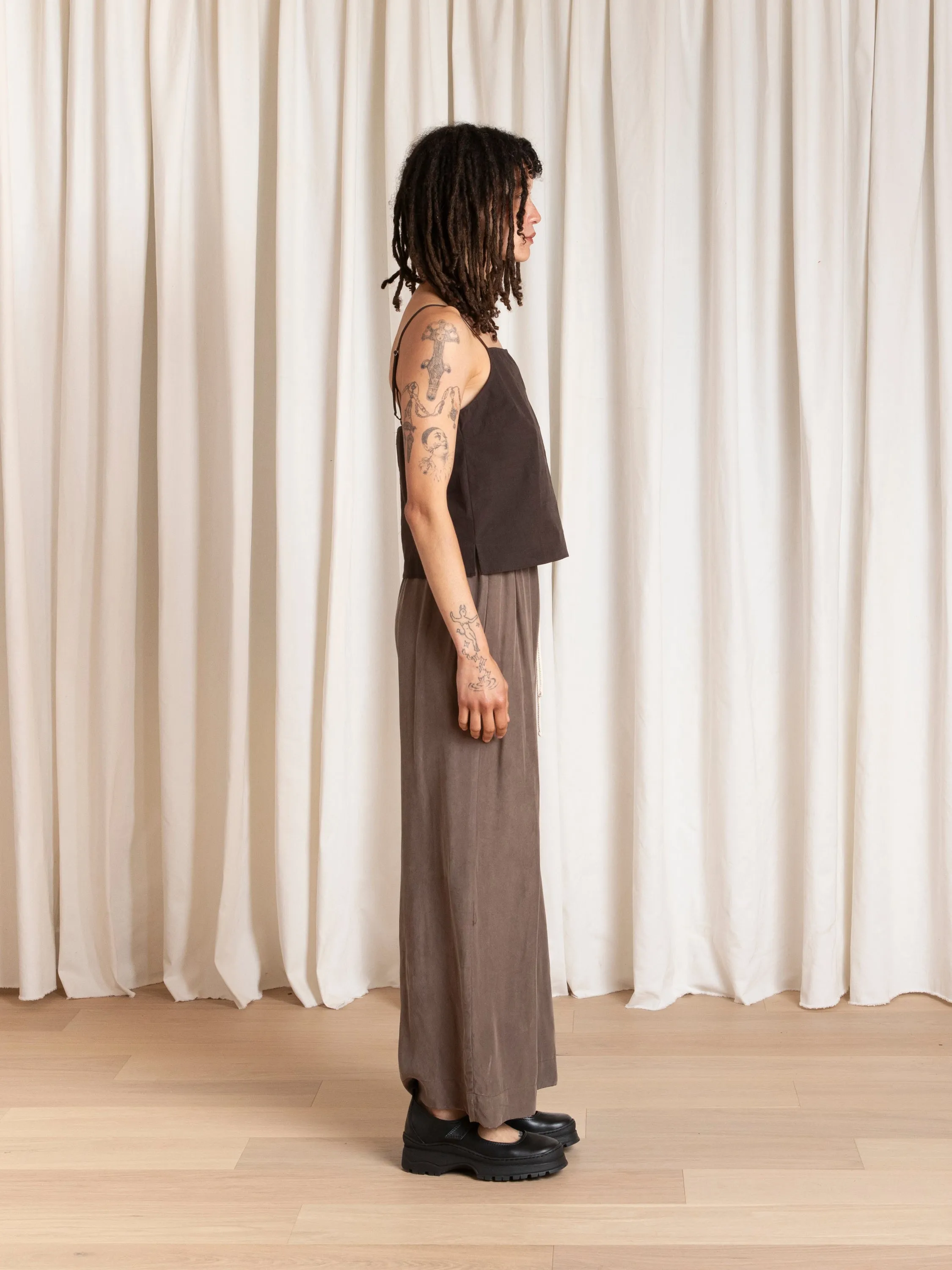 SLIP TOP - PINK/BROWN STRIPE sold by Ali Golden product image thumbnail 5