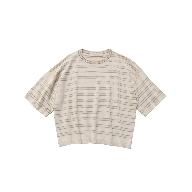 EXTRA FINE KNIT TEE - STRIPE made by Micaela Greg