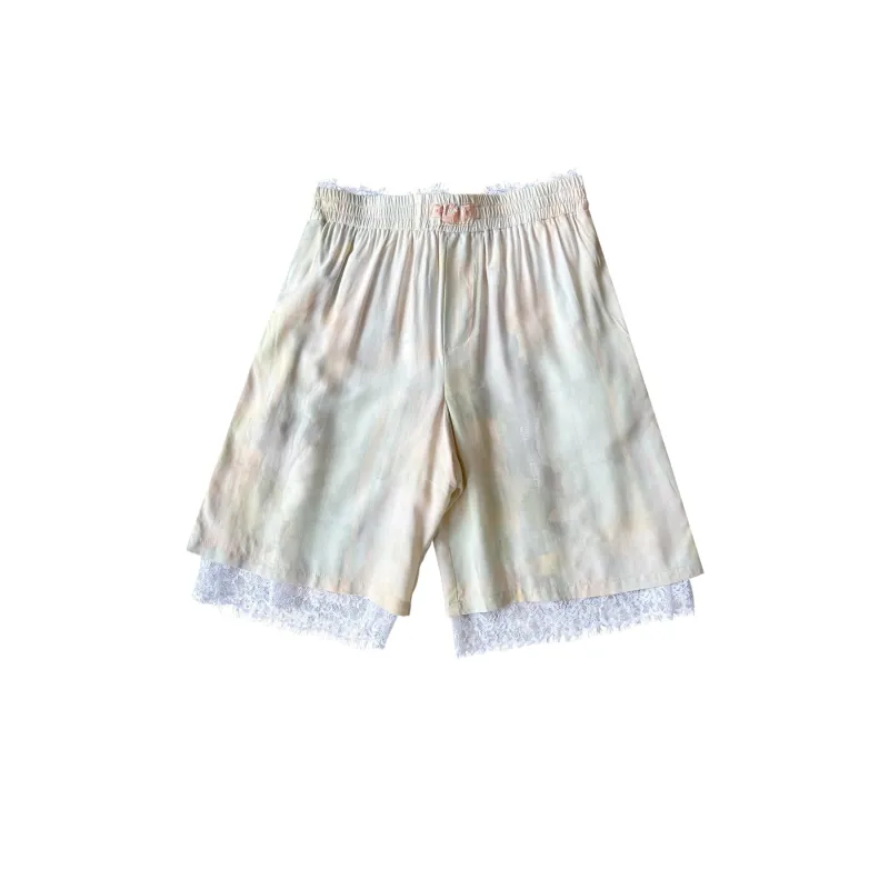 ODEON SHORT - GUA SHA PLAID made by Collina Strada