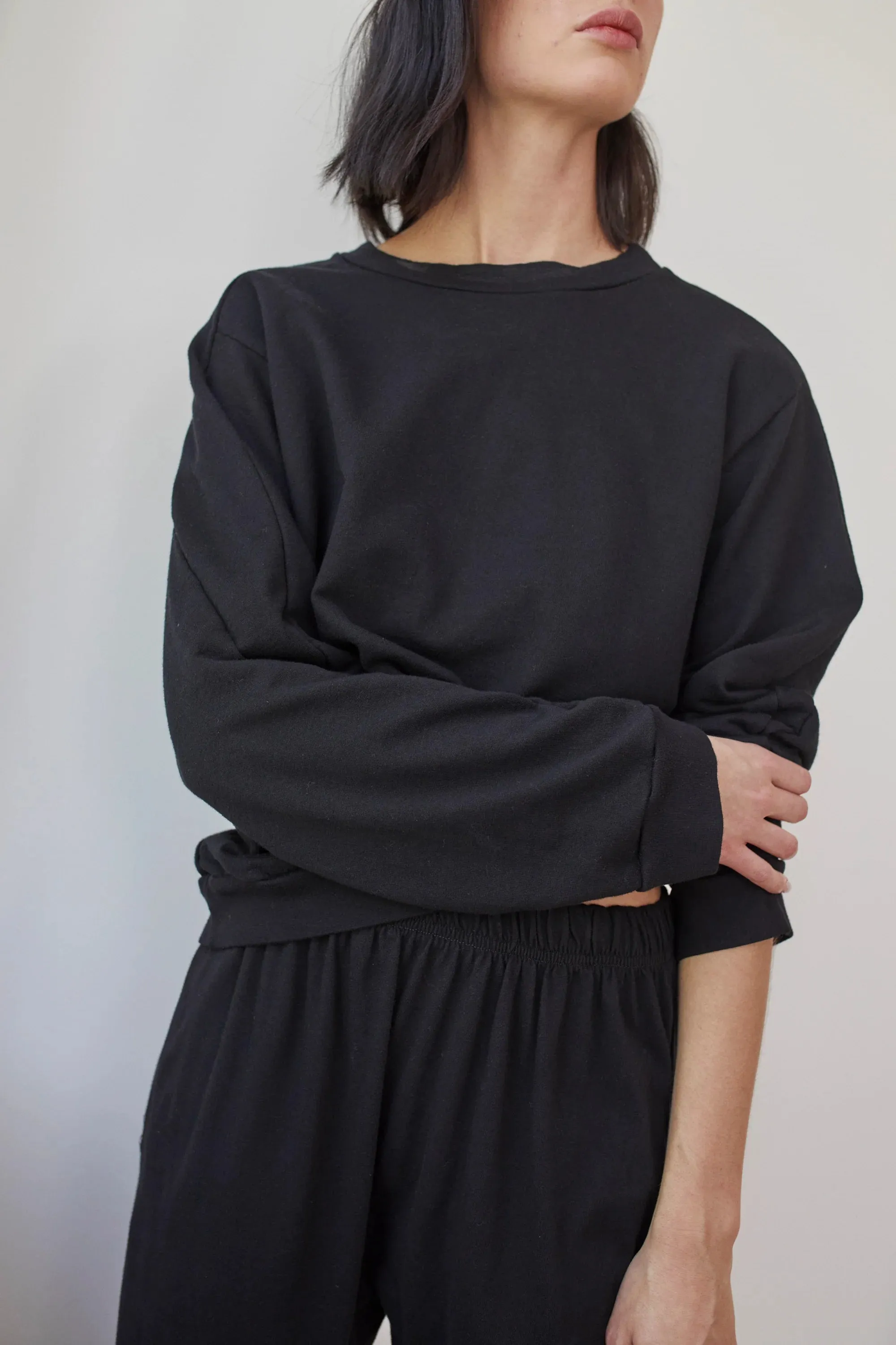 EASY SUMMER SWEATSHIRT - BLACK sold by Ali Golden product image thumbnail 5