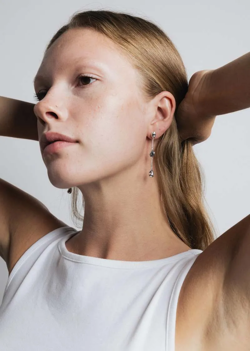FILIPA EARRINGS - SILVER sold by Ali Golden product image thumbnail 4