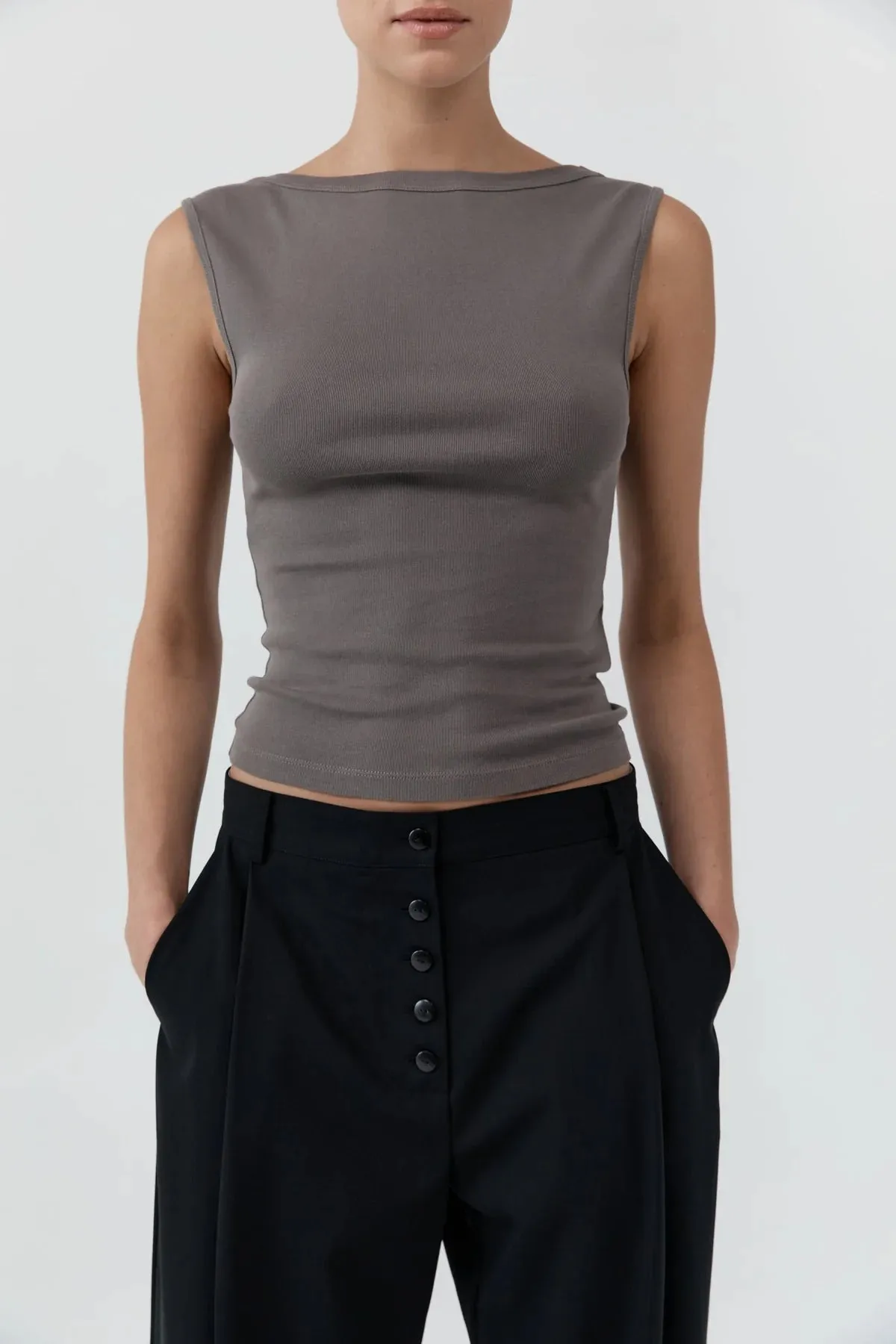 ORGANIC COTTON BALLERINA TOP - CLAY sold by Ali Golden product image thumbnail 5