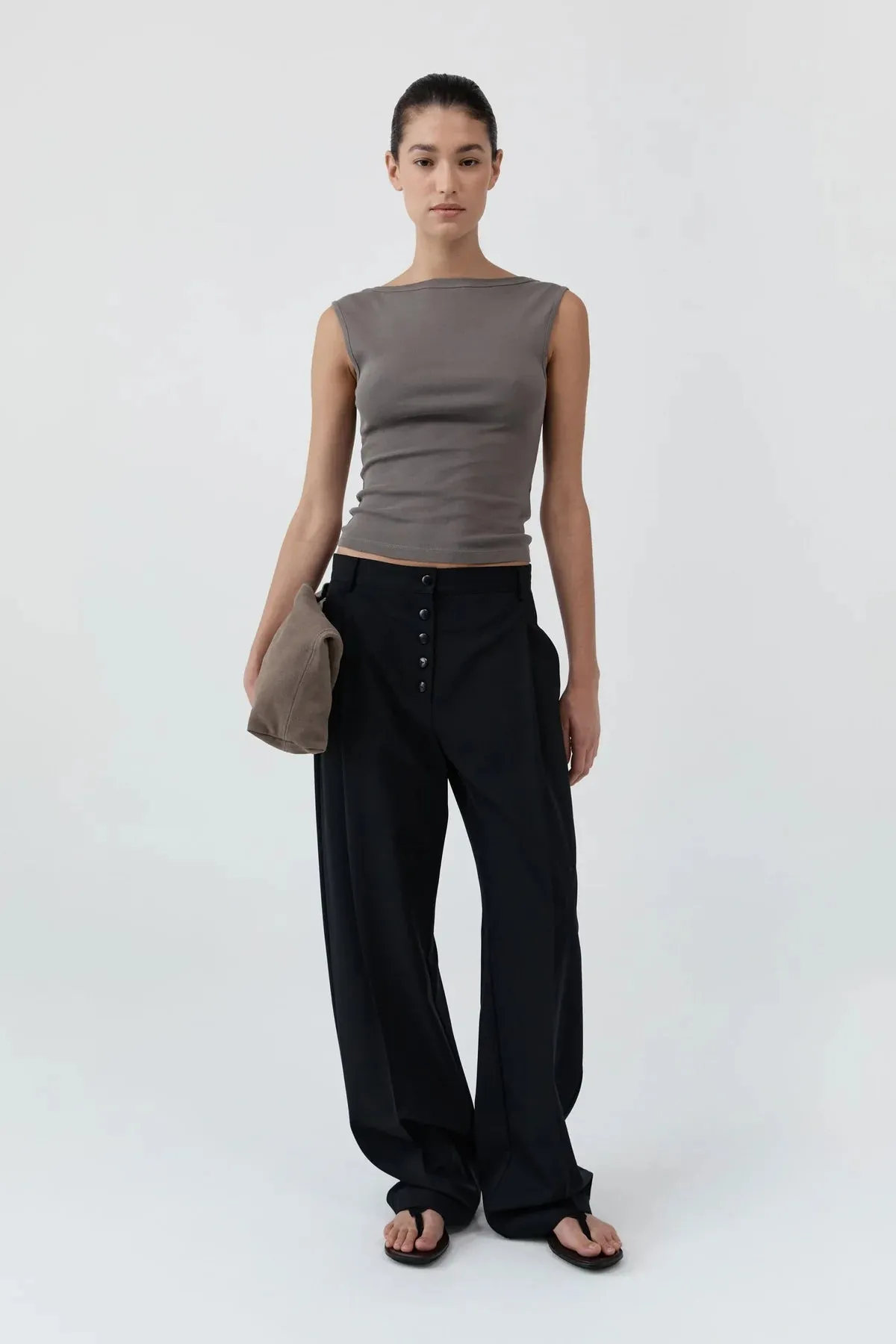 ORGANIC COTTON BALLERINA TOP - CLAY sold by Ali Golden product image thumbnail 3