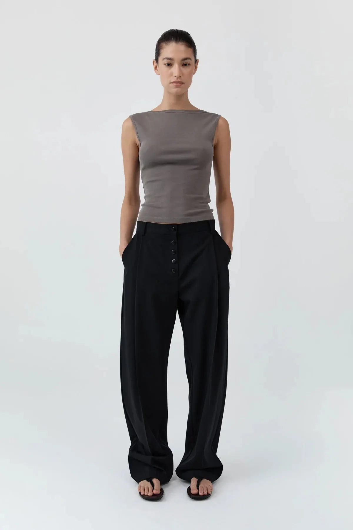 ORGANIC COTTON BALLERINA TOP - CLAY sold by Ali Golden product image thumbnail 2