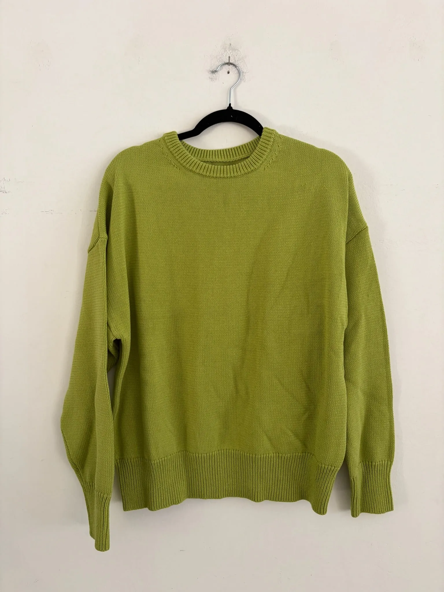 SAMPLE - CHUNKY COTTON PULLOVER - VEGGIE sold by Ali Golden