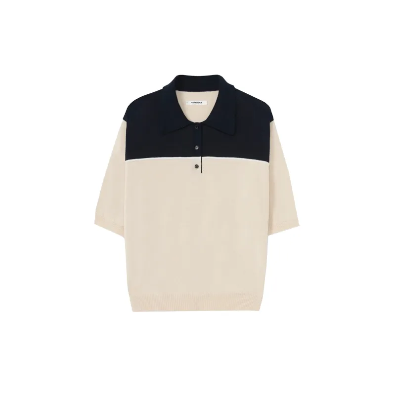 ORGANIC COTTON COLORBLOCK POLO made by Cordera