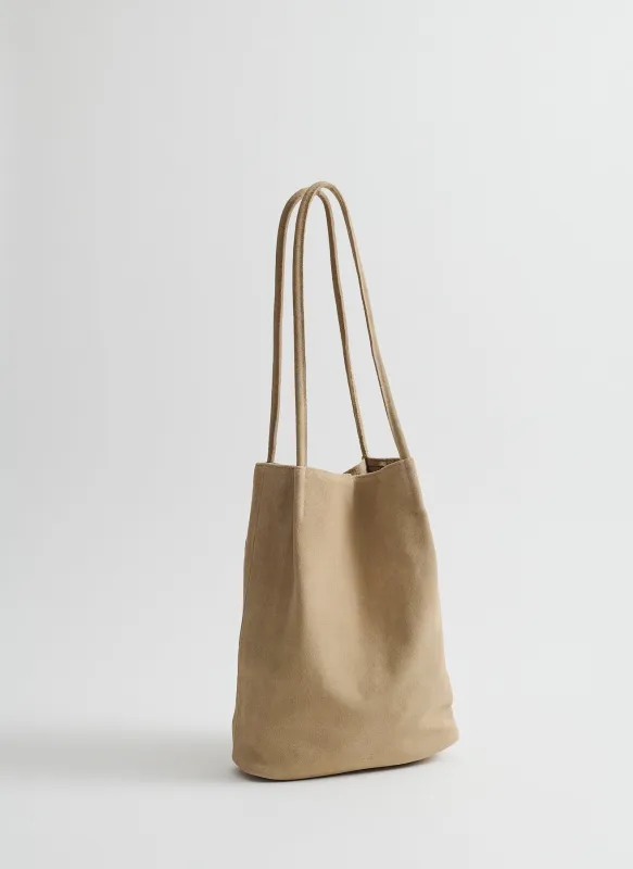 Frances in Travertine Suede FW25 sold by Are Studio