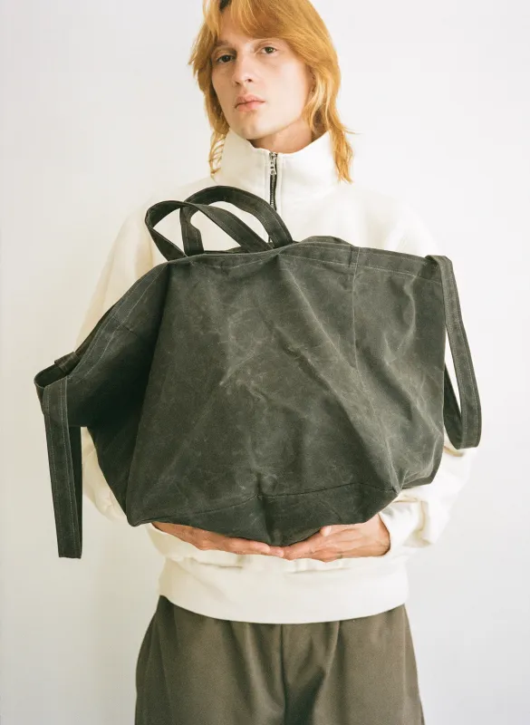 WF x AS Box Tote in Slate sold by Are Studio