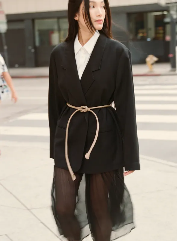 Reeve Belt in Fog FW24 sold by Are Studio