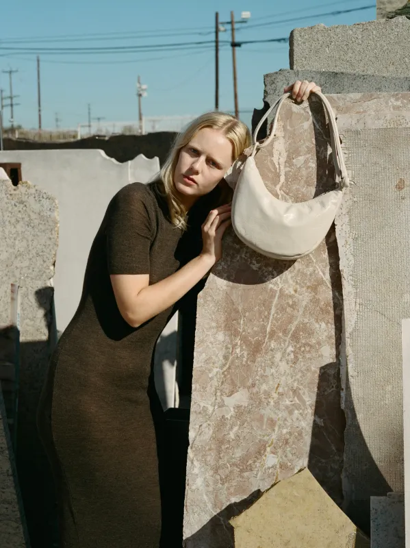 Bow in Crinkle Patent Stone made by Are Studio