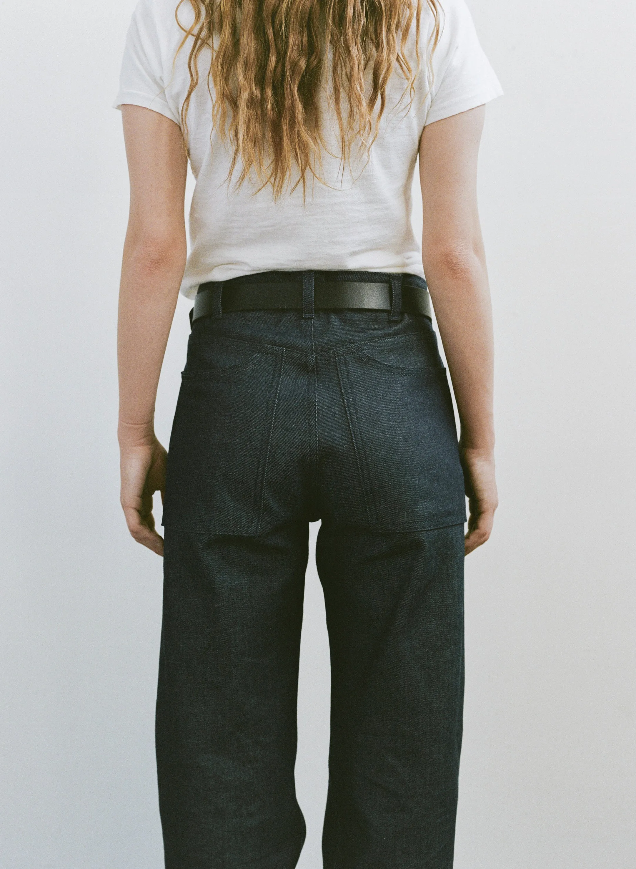 AS x LM Denim Swoop Jeans sold by Are Studio