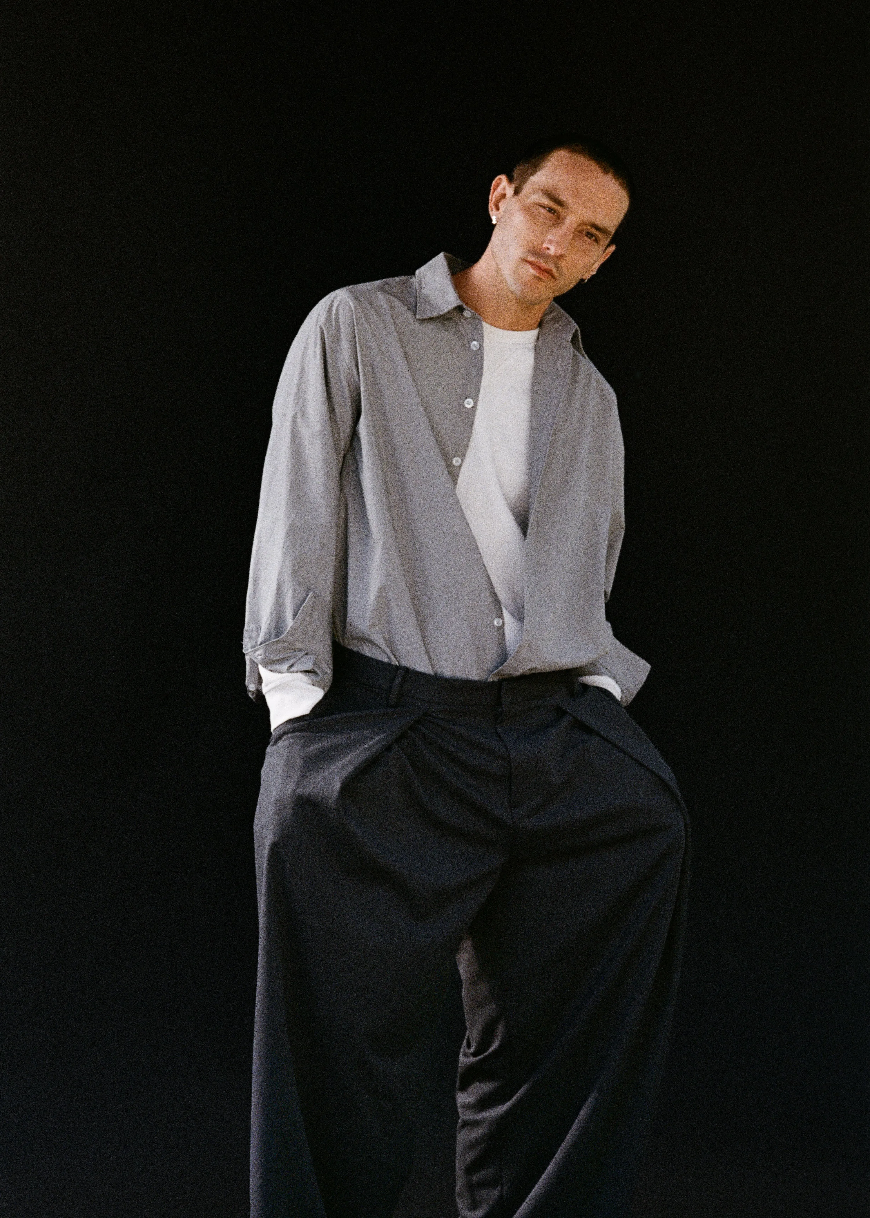 The Studio Shirt in Fog sold by Are Studio product image thumbnail 2