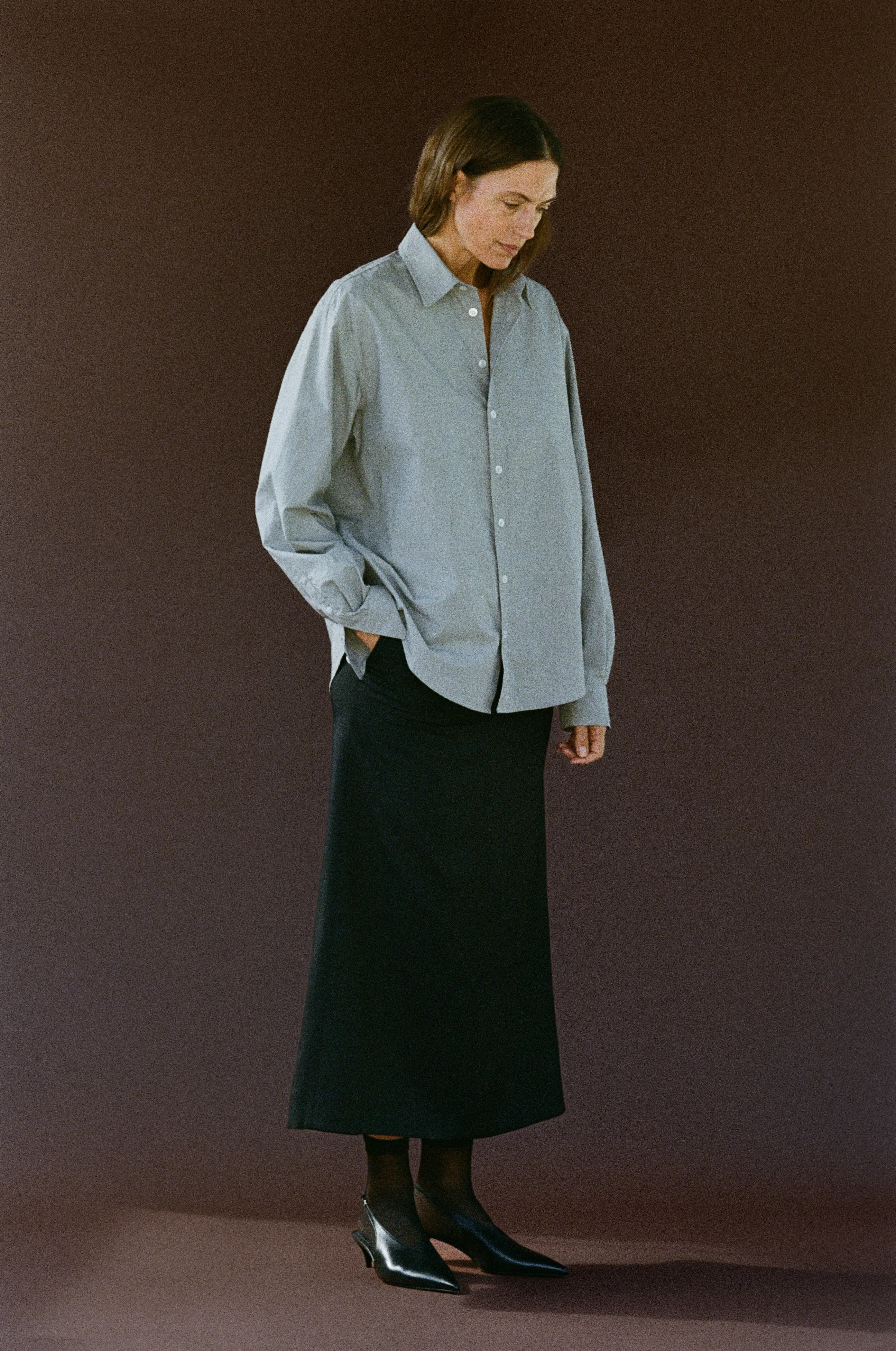 The Studio Shirt in Fog sold by Are Studio product image thumbnail 3