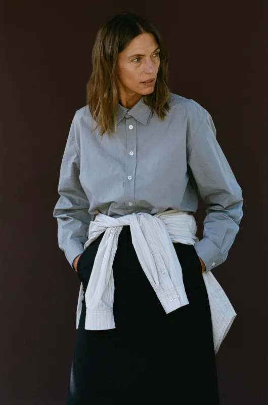 The Studio Shirt in Fog made by Are Studio