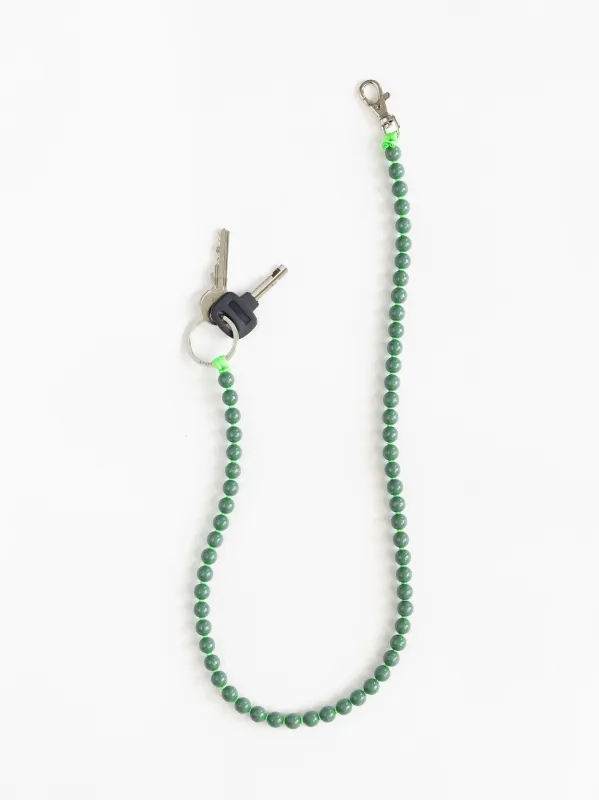 Perlen long, salvia - neongreen made by Ina.seifart