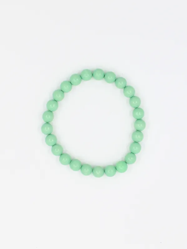 Big Perlen necklace, pastelgreen made by Ina.seifart