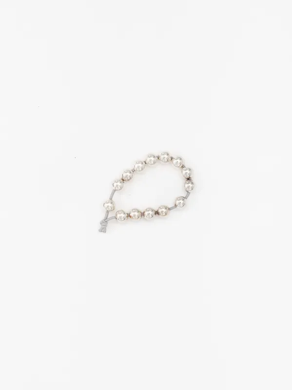 Haargummi, silver - grey made by Ina.seifart