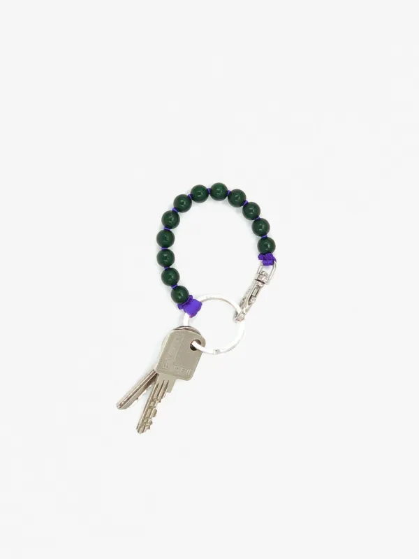 Perlen short, darkgreen-purple made by Ina.seifart