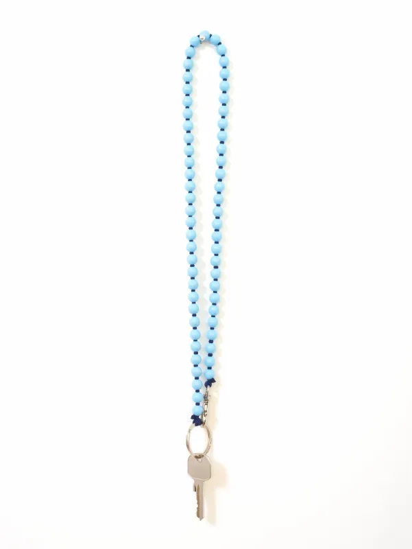 Perlen long, pastelblue - darkblue made by Ina.seifart