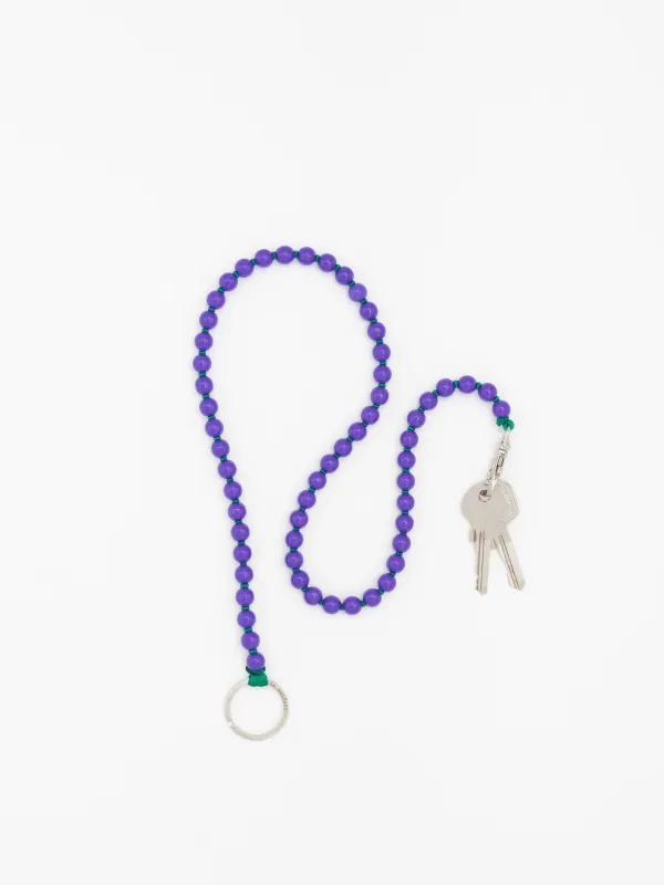 Perlen long, purple - darkgreen made by Ina.seifart