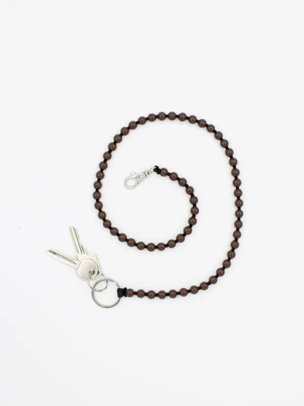 Perlen long, brown-black made by Ina.seifart