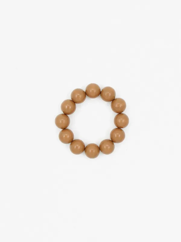 Big Perlen bracelet, mocca made by Ina.seifart