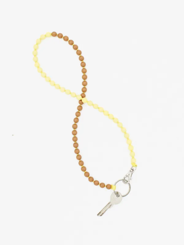 Perlen long, butter-mocca-duo made by Ina.seifart