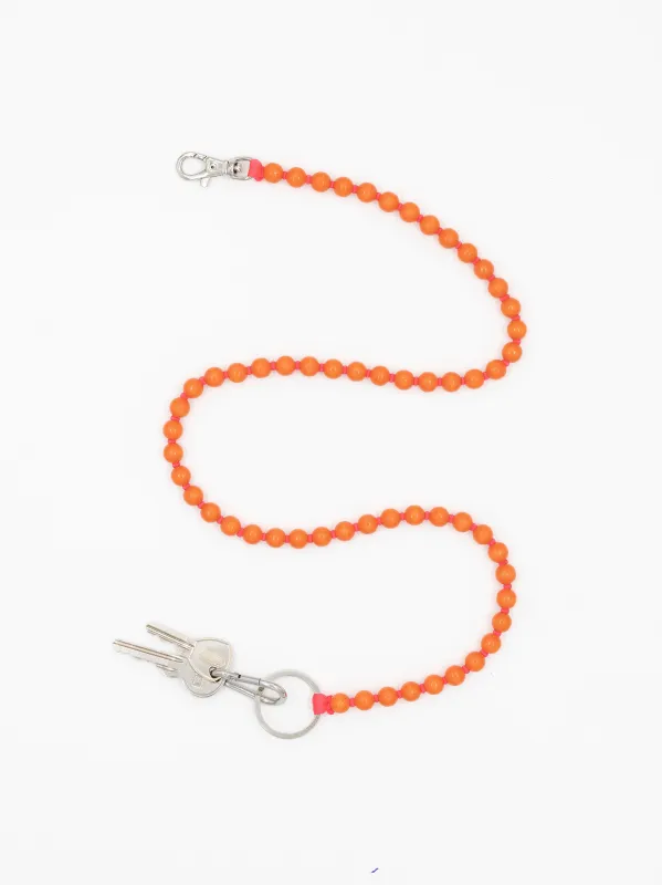 Perlen long, orange-red made by Ina.seifart