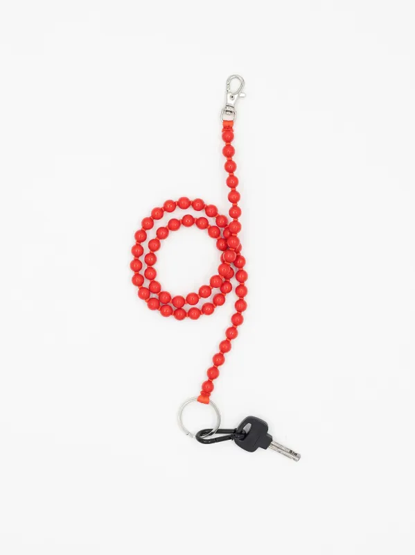 Perlen long, red made by Ina.seifart