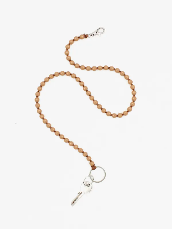 Perlen long, mocca made by Ina.seifart