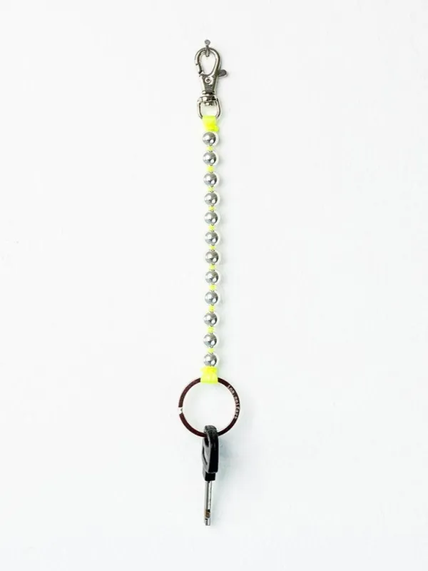 Perlen short, silver - neonyellow made by Ina.seifart