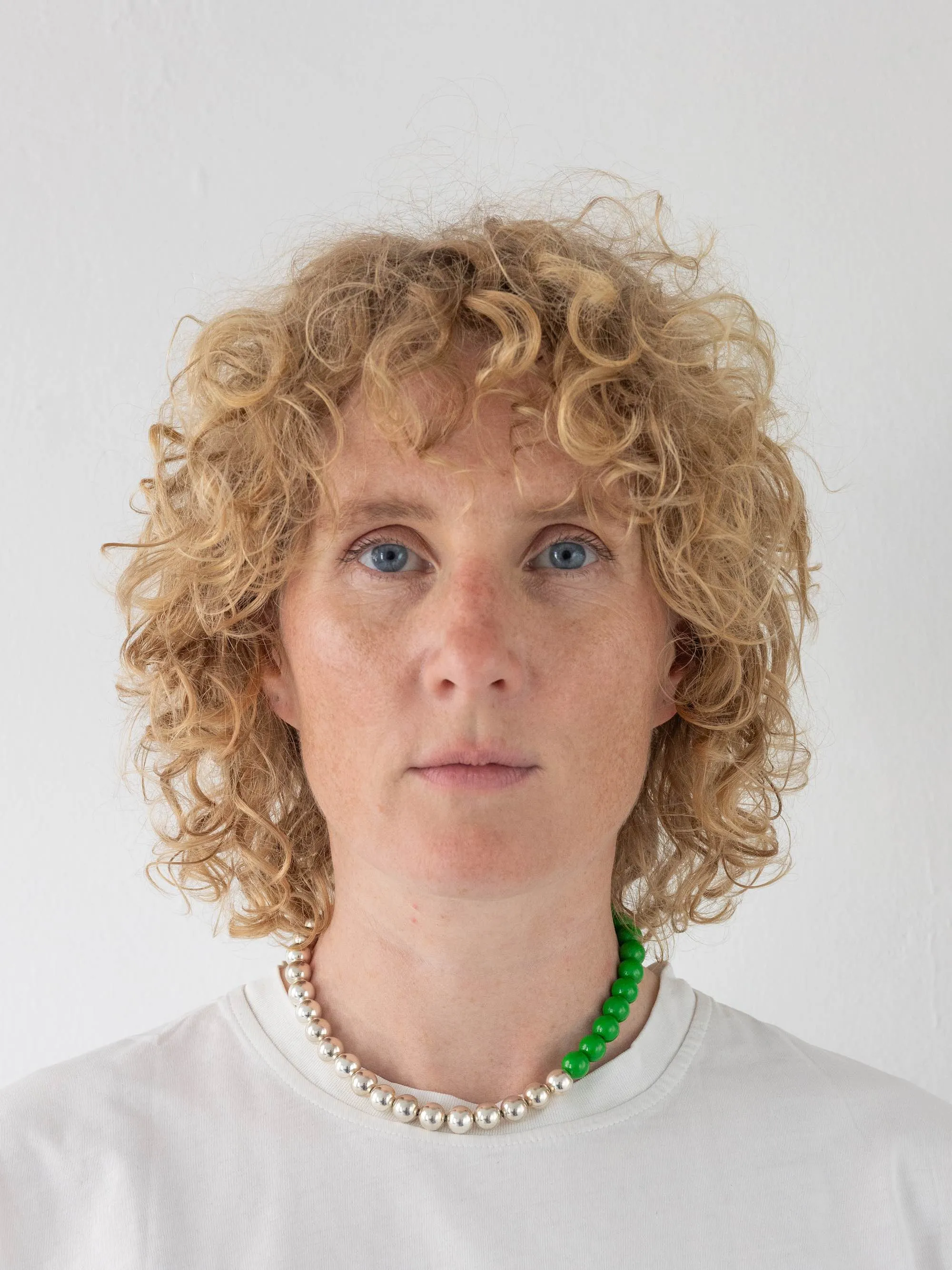 Perlen silver/wood necklace, green sold by Ina.seifart product image thumbnail 2