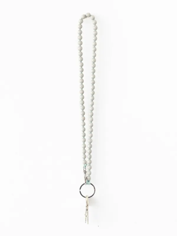 Perlen long, lightgrey - salvia made by Ina.seifart