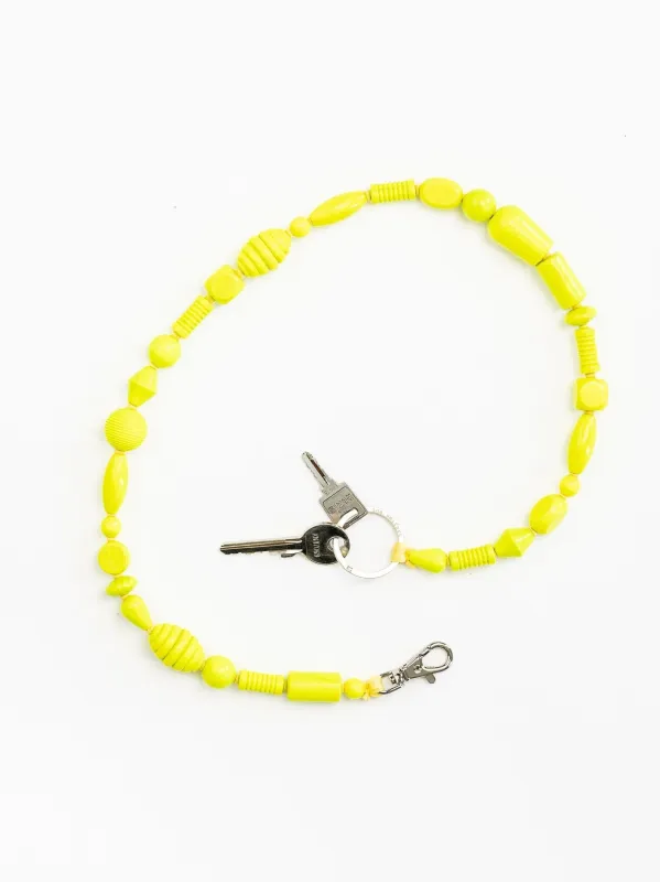 Perlenmix long, neonyellow made by Ina.seifart