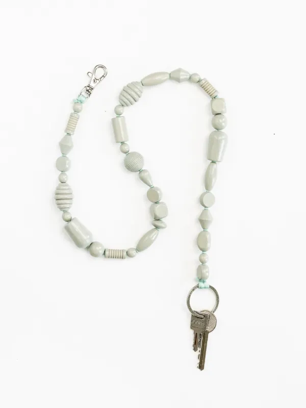 Perlenmix long, lightgrey made by Ina.seifart