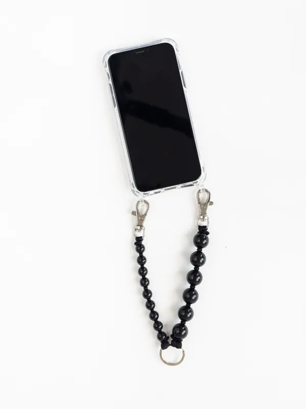 Doppelhandykette short, black - black made by Ina.seifart