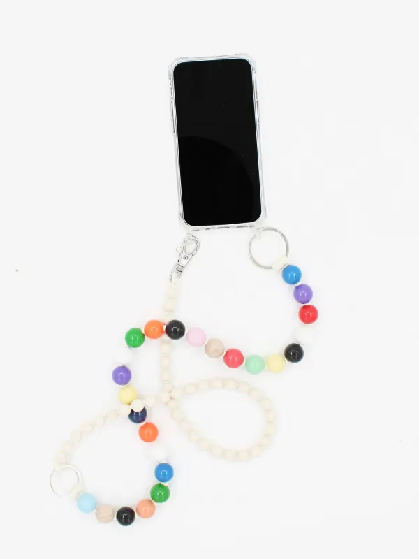 Doppelhandykette long, multimix-opal made by Ina.seifart