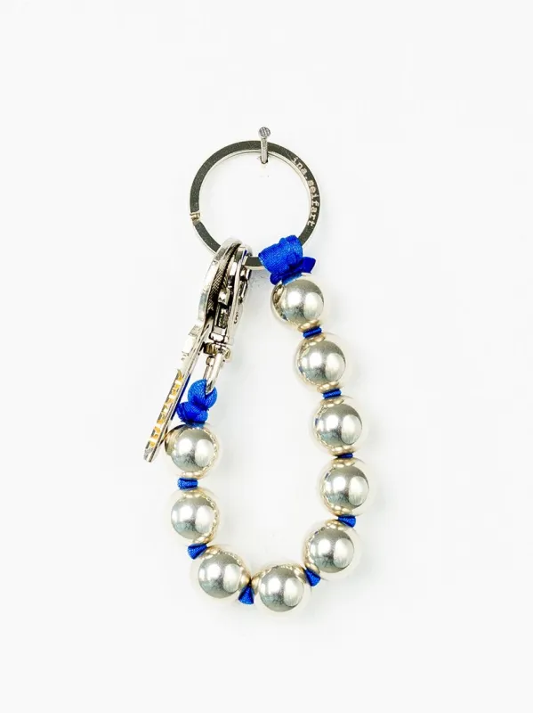 BIG Perlen short, silver - blue made by Ina.seifart