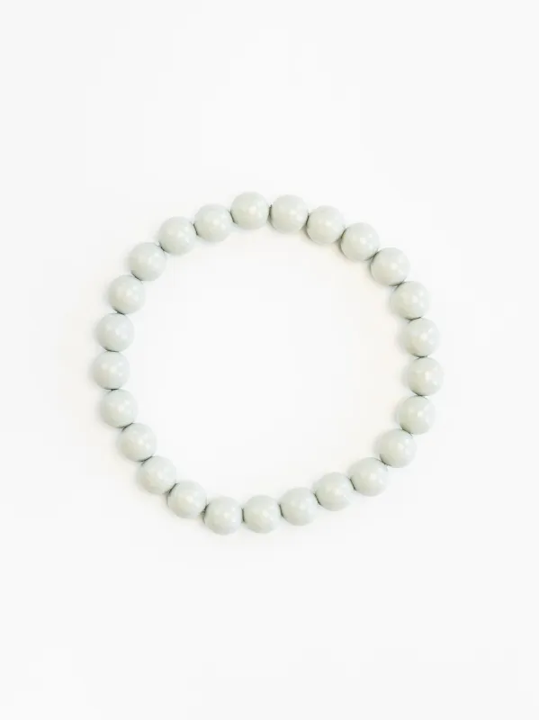 Big Perlen necklace, lightgrey made by Ina.seifart