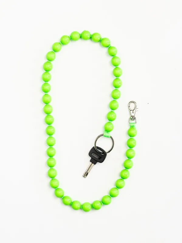 BIG Perlen long, neongreen made by Ina.seifart