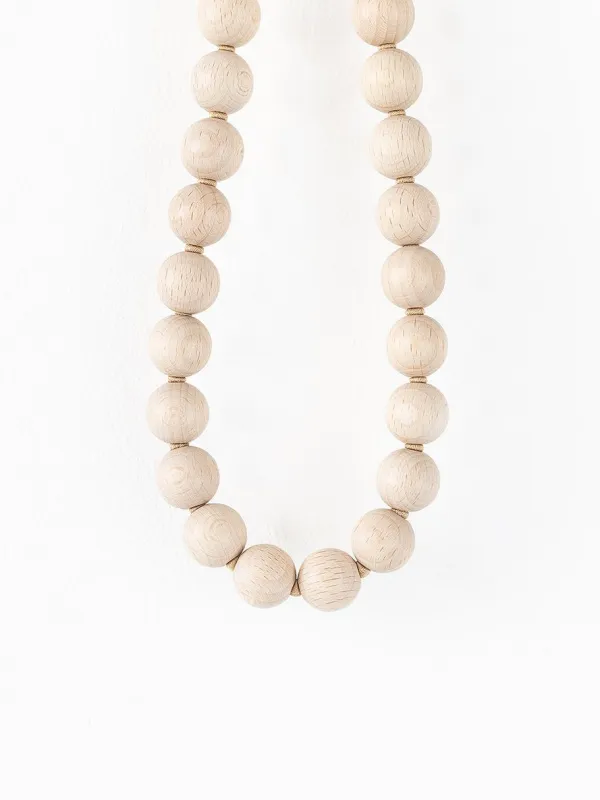 BIG Perlen long, natural made by Ina.seifart