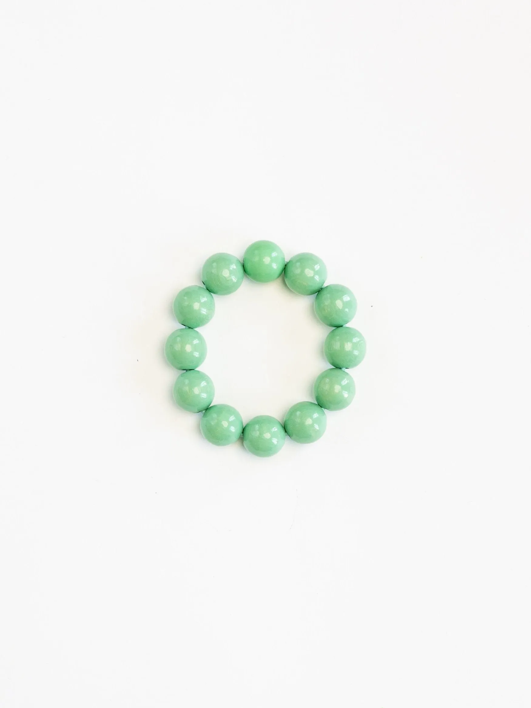 Big Perlen bracelet, pastelgreen sold by Ina.seifart