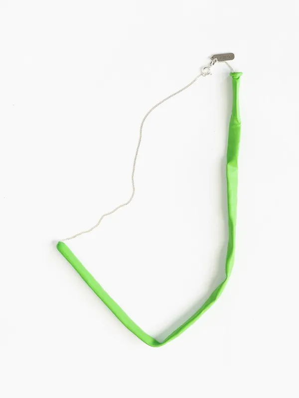 Ballonkette, silver - green made by Ina.seifart