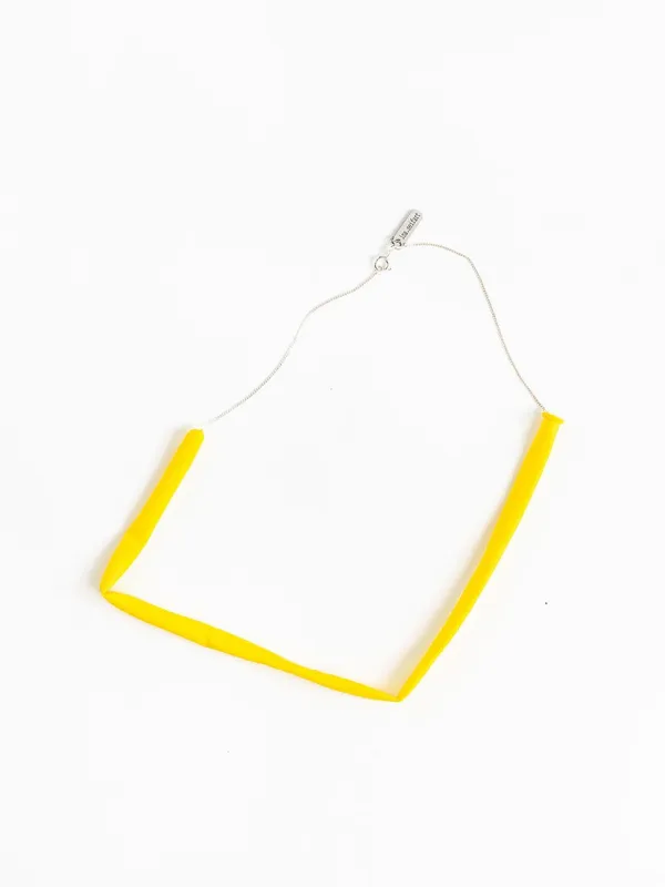 Ballonkette, silver - yellow made by Ina.seifart