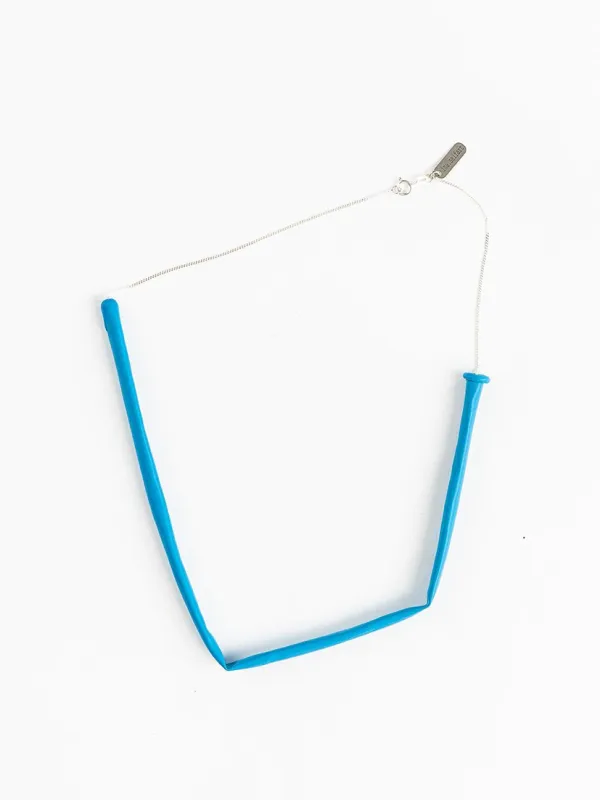 Ballonkette, silver - blue made by Ina.seifart