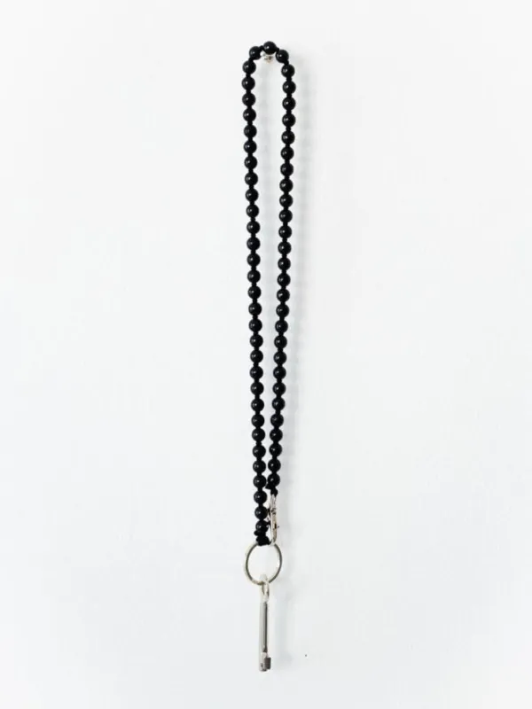 Perlen long, black made by Ina.seifart