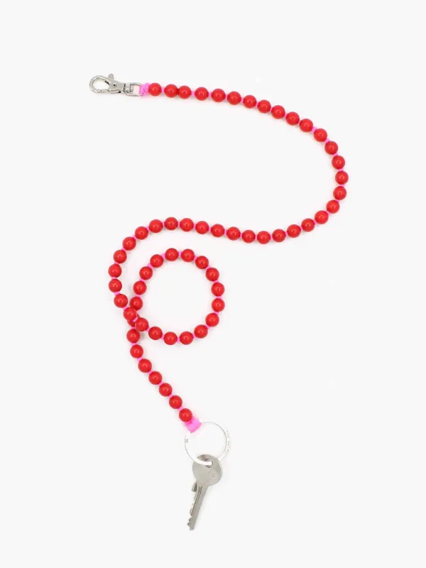 Perlen long, red - pink made by Ina.seifart