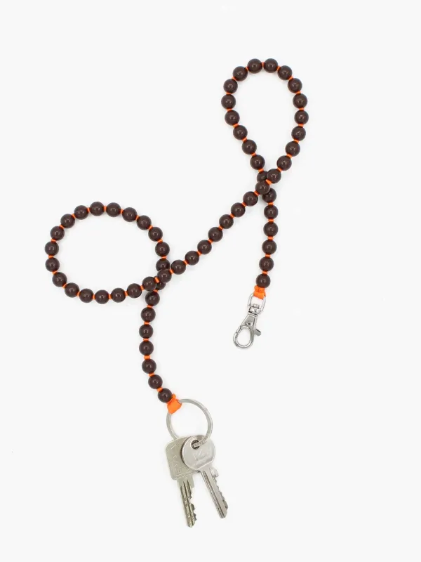 Perlen long, brown - orange made by Ina.seifart